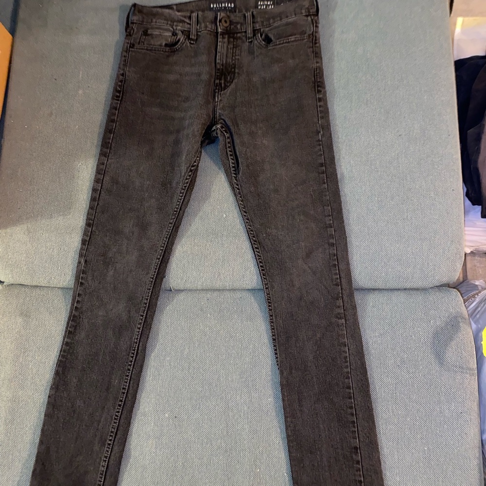 Bullhead skinny washed black size 30/32